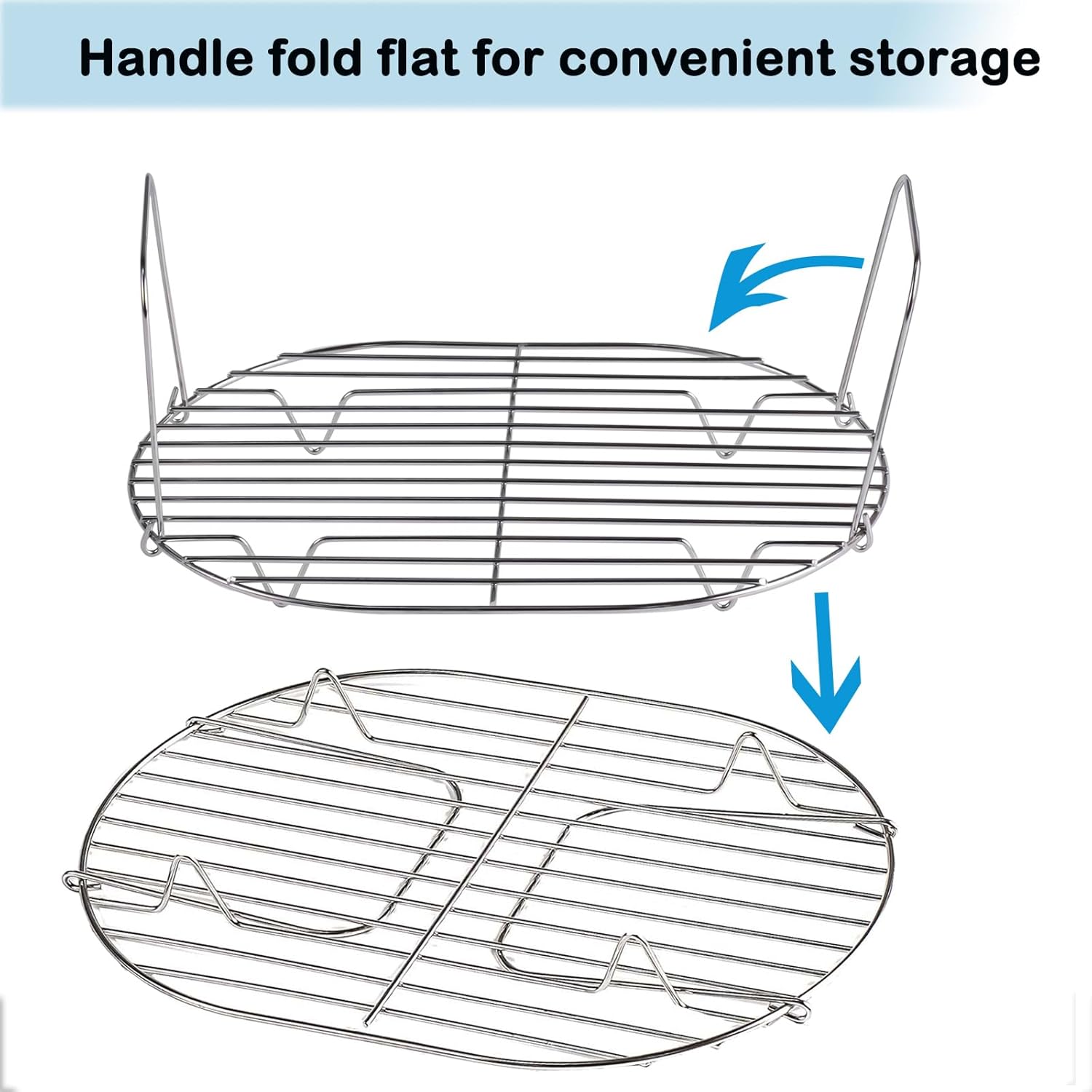 Steam and Roast Rack for Ninja Foodi Possible Cooker Pro 8.5 Qt, Pack of 2 W903964