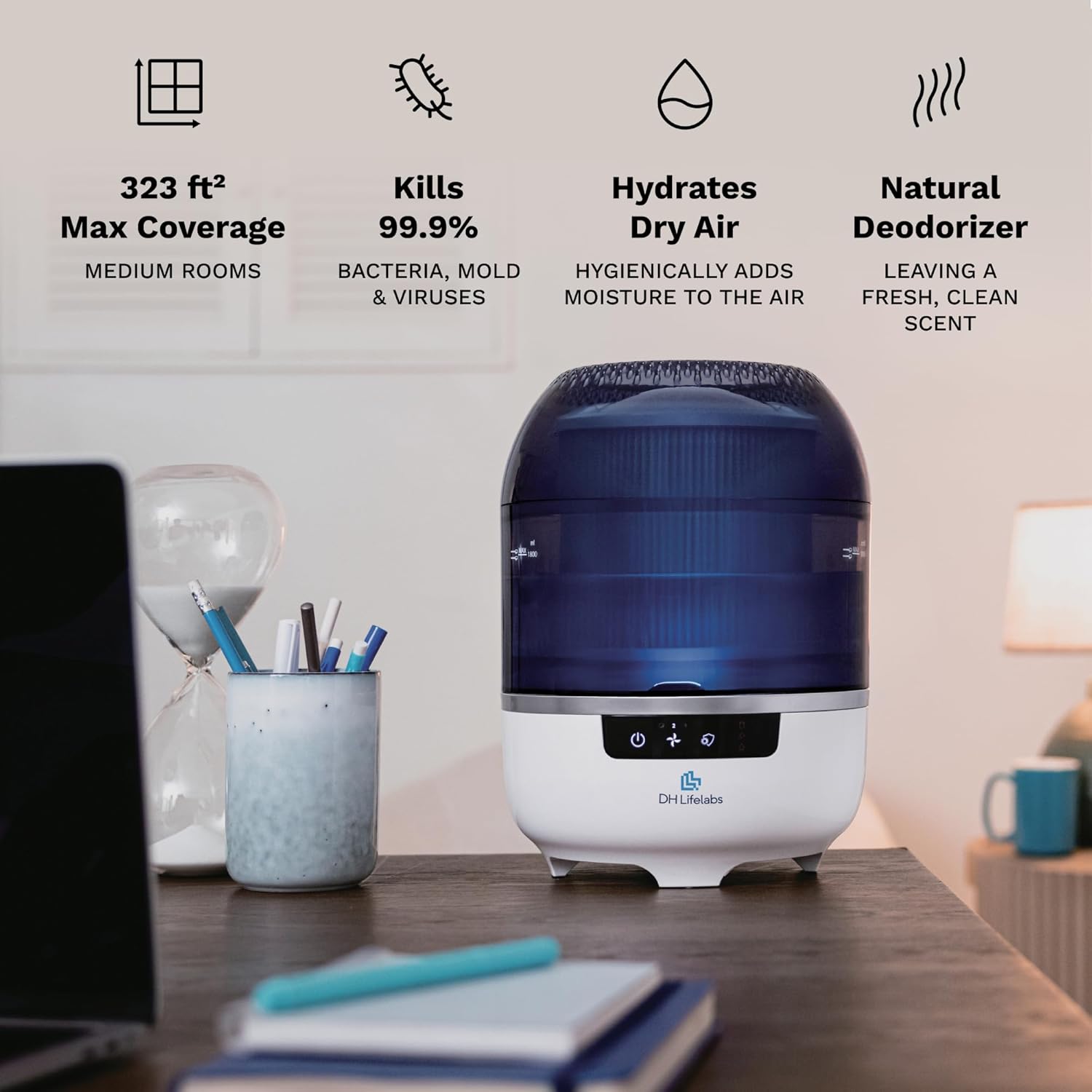 Mini Water Air Purifier & Hypochlorous Acid Generator for Home H249