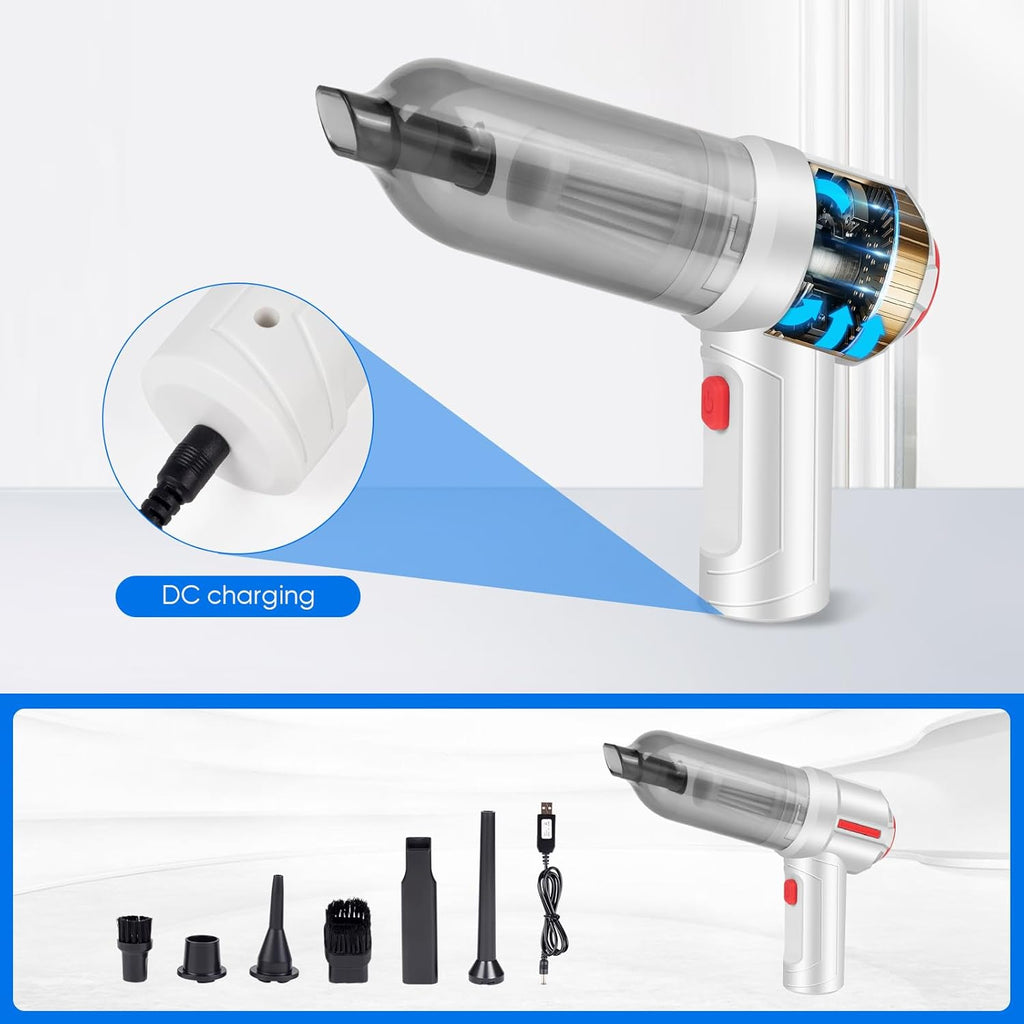 Wireless Handheld Car Vacuum Cleaner with Air Duster U495