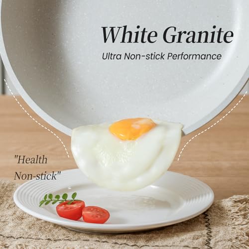 UMETRE Pots and Pans Set Non Stick, Granitestone Induction Cookware 10 Pcs G519985