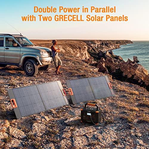GRECELL Portable Power Station 1000W with Solar Panel X694