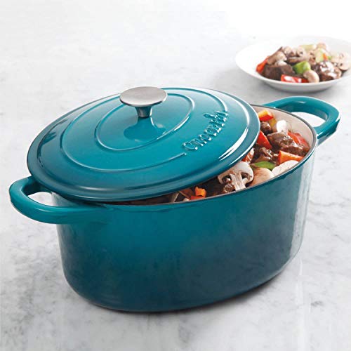 Crock-Pot Artisan Oval Enameled Cast Iron Dutch Oven V45995