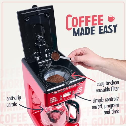 Nostalgia Retro 12-Cup Programmable Coffee Maker P21494