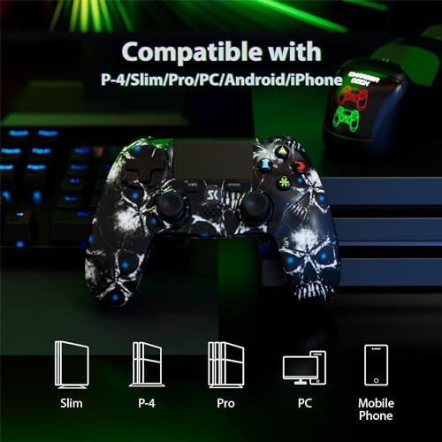 Wireless Controller for PS4 with Double Vibration & Motion Sensor H364640