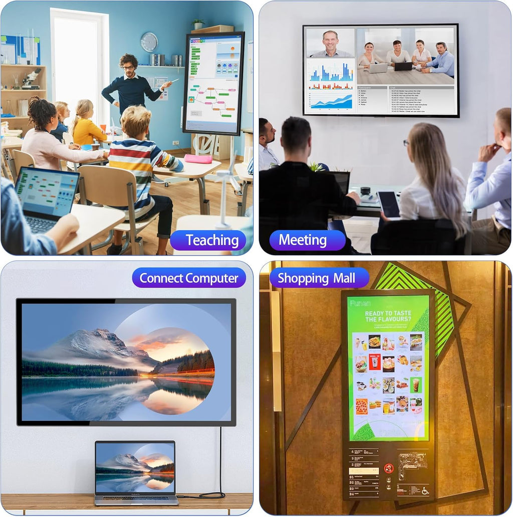 32 inch Capacitive Multi-Touch Industrial Monitor with Speakers, USB, VGA, DVI & HDMI Ports I9647