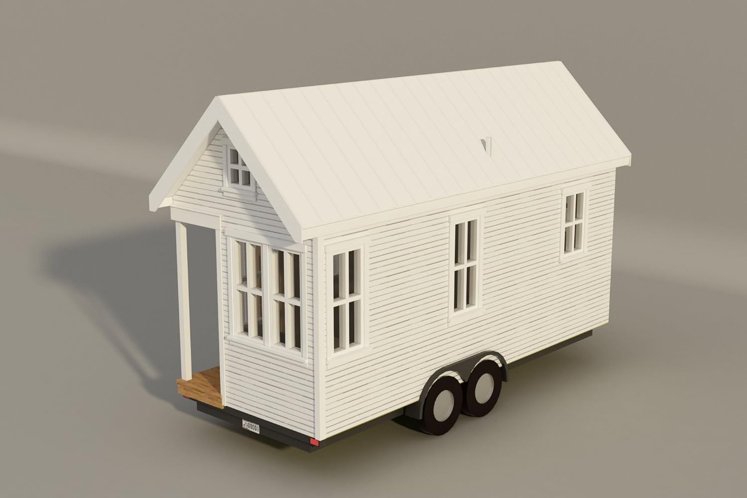 Tiny House Plans 170 Sq Ft DIY Wheeled Cozy Retreat I79962