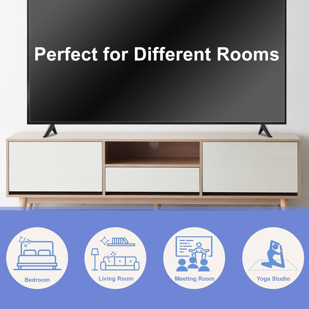 TV Stand Legs Replacement for Hisense TV, Black with Screws C7733