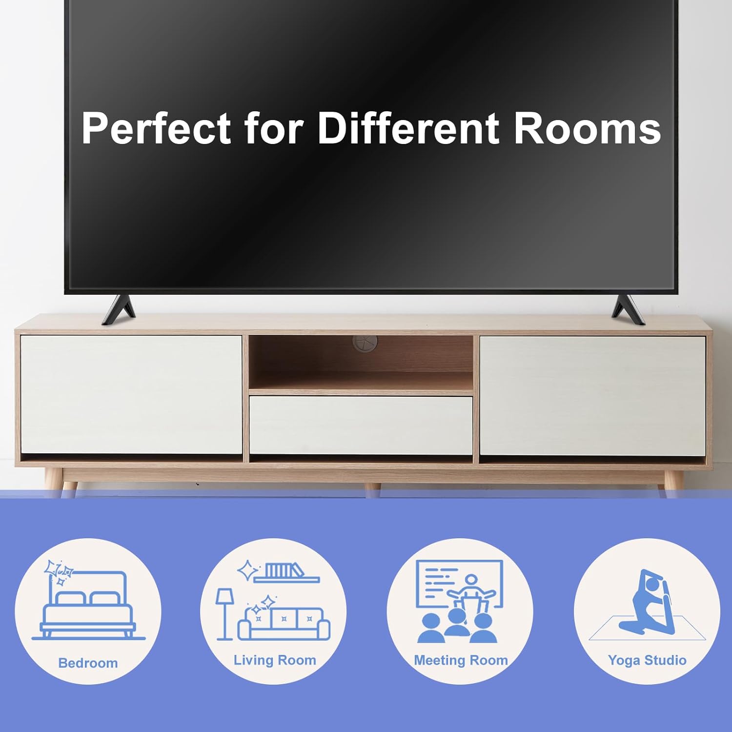TV Stand Legs Replacement for Hisense TV, Black with Screws C7733