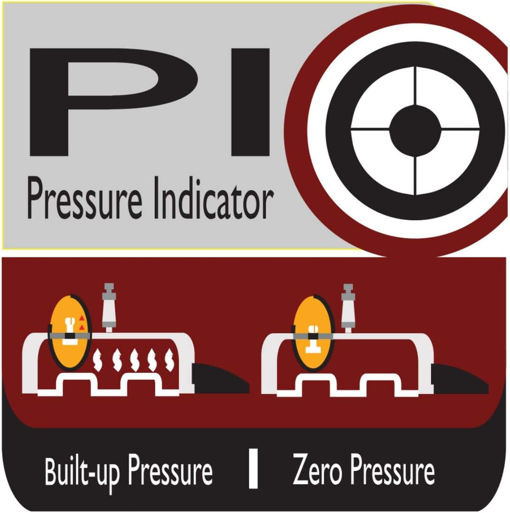 Prestige Alpha Deluxe 5L Induction Base Stainless Steel Pressure Pan V823
