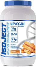 Evogen Isoject | Premium Whey Isolate Loaded with BCAA, EAA, Ignitor Enzymes, Recovery, Shakes, Smoothies (Churro)
