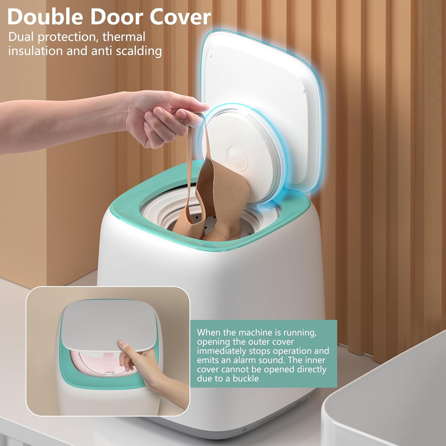 7L Fully Automatic Mini Portable Washing Machine with Spin Dryer N986