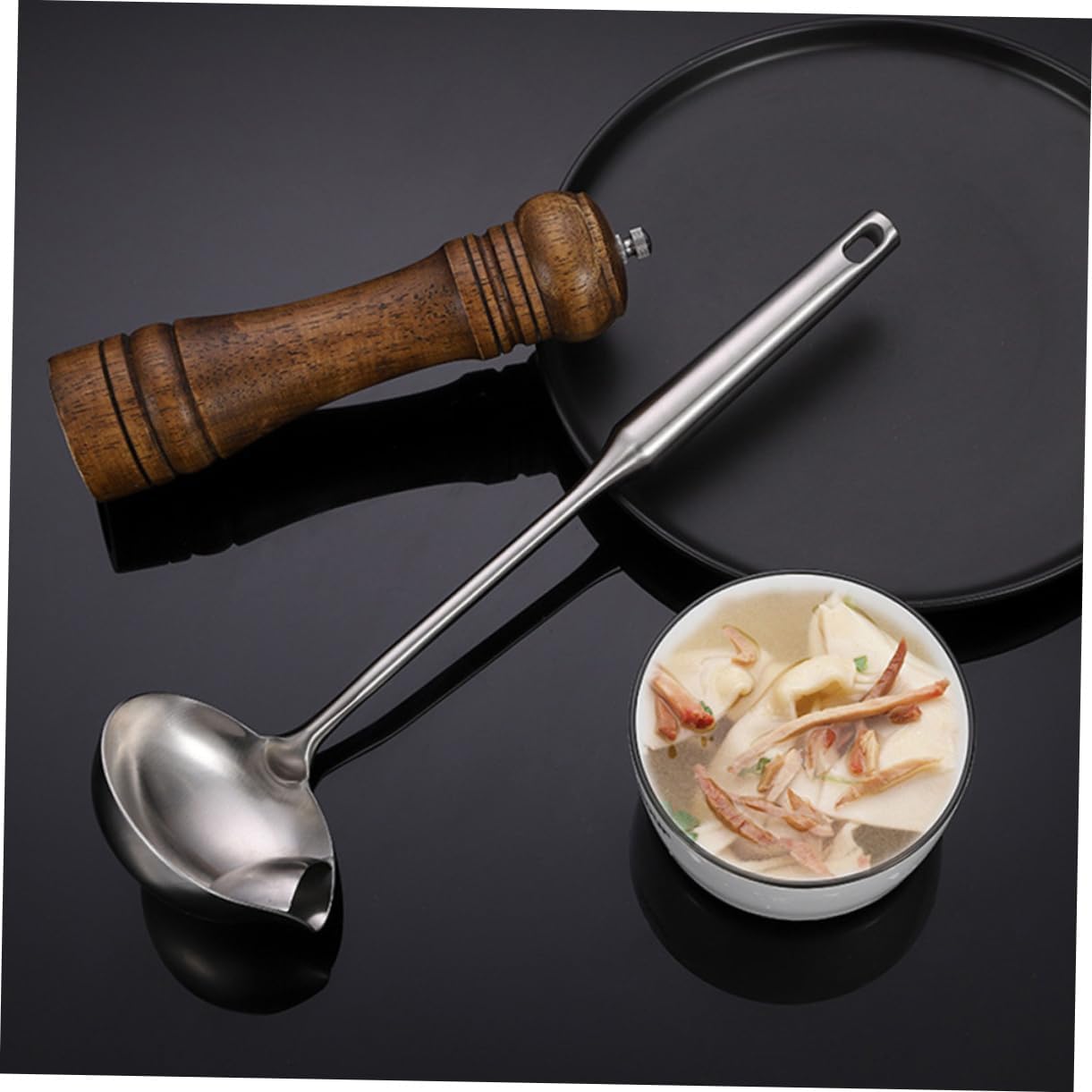 Stainless Steel Oil Separator Spoon with Fine Mesh T627992