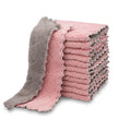 kimteny 12 Pack Kitchen Cloth Dish Towels, Premium Dishcloths, Super Absorbent Coral Velvet Dishtowels, Nonstick Oil Washable Fast Drying