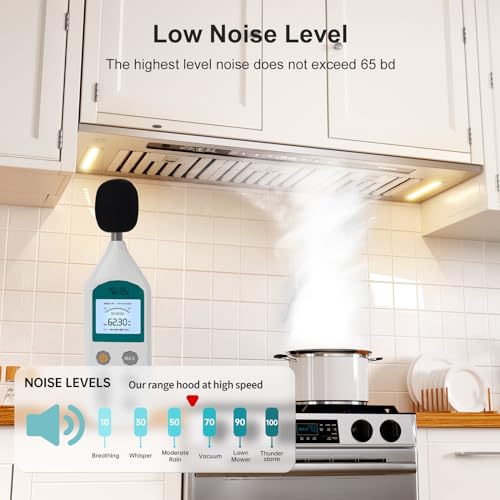 BRANO Insert Range Hood, 900 CFM Voice Control Kitchen Vent Q44580