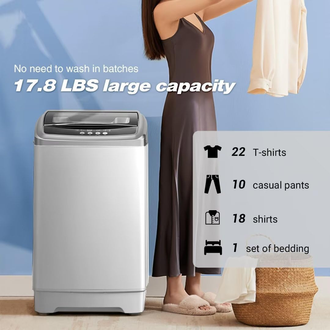 WM001 Tymyp Portable Washer & Euhomy 850W Compact Laundry Dryer Bundle K693