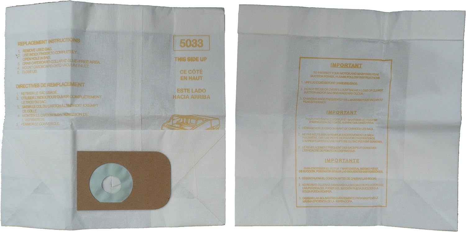Kenmore Sears Allergy Vacuum Bag for Canister Cleaners, Type E E9589