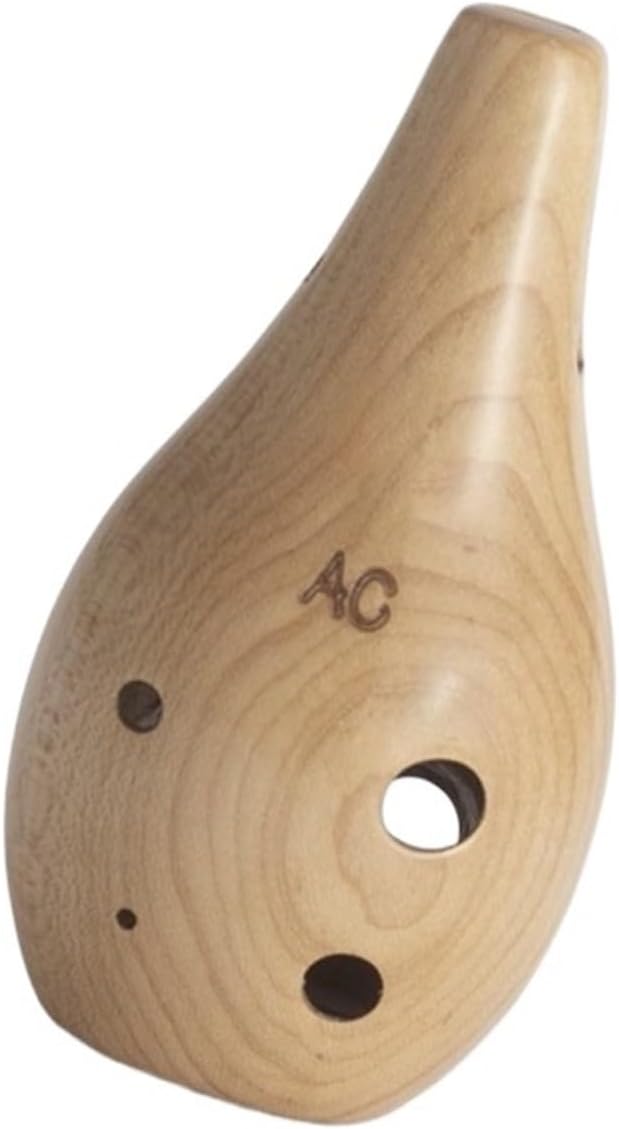 Ocarina set Solid Wood Ocarina 6-hole AC Wooden Alto Ocarina For Entry-level Students Maple Wood