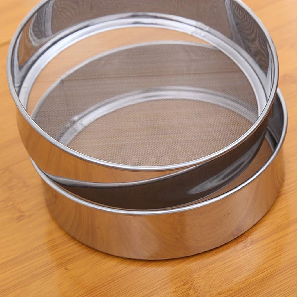 Fine Mesh Stainless Steel Flour Sifter Sieve for Baking D5415