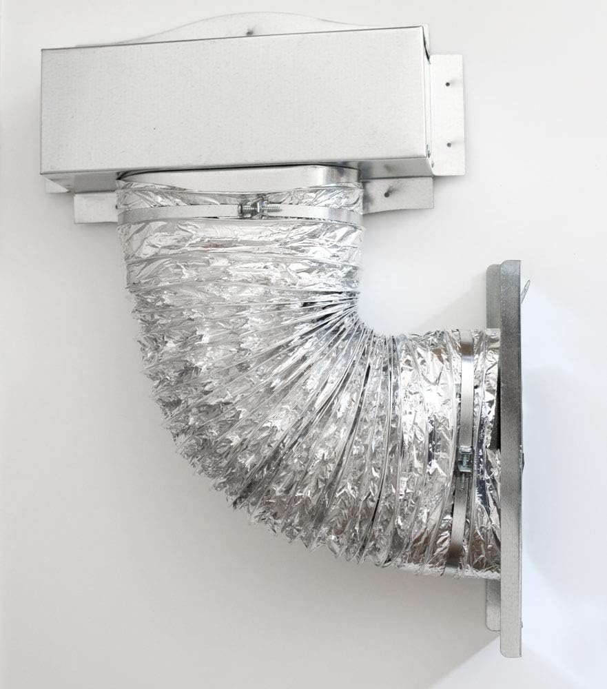 Pre-Assembled Under Cabinet Toe Kick Ducting Kit - Floor Vent Kit