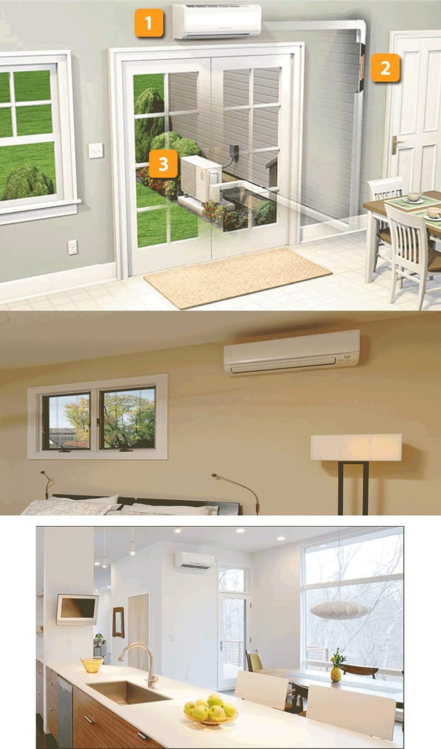 Mitsubishi 12,000 BTU Ductless Split System AC with Hyper Heat Z32538