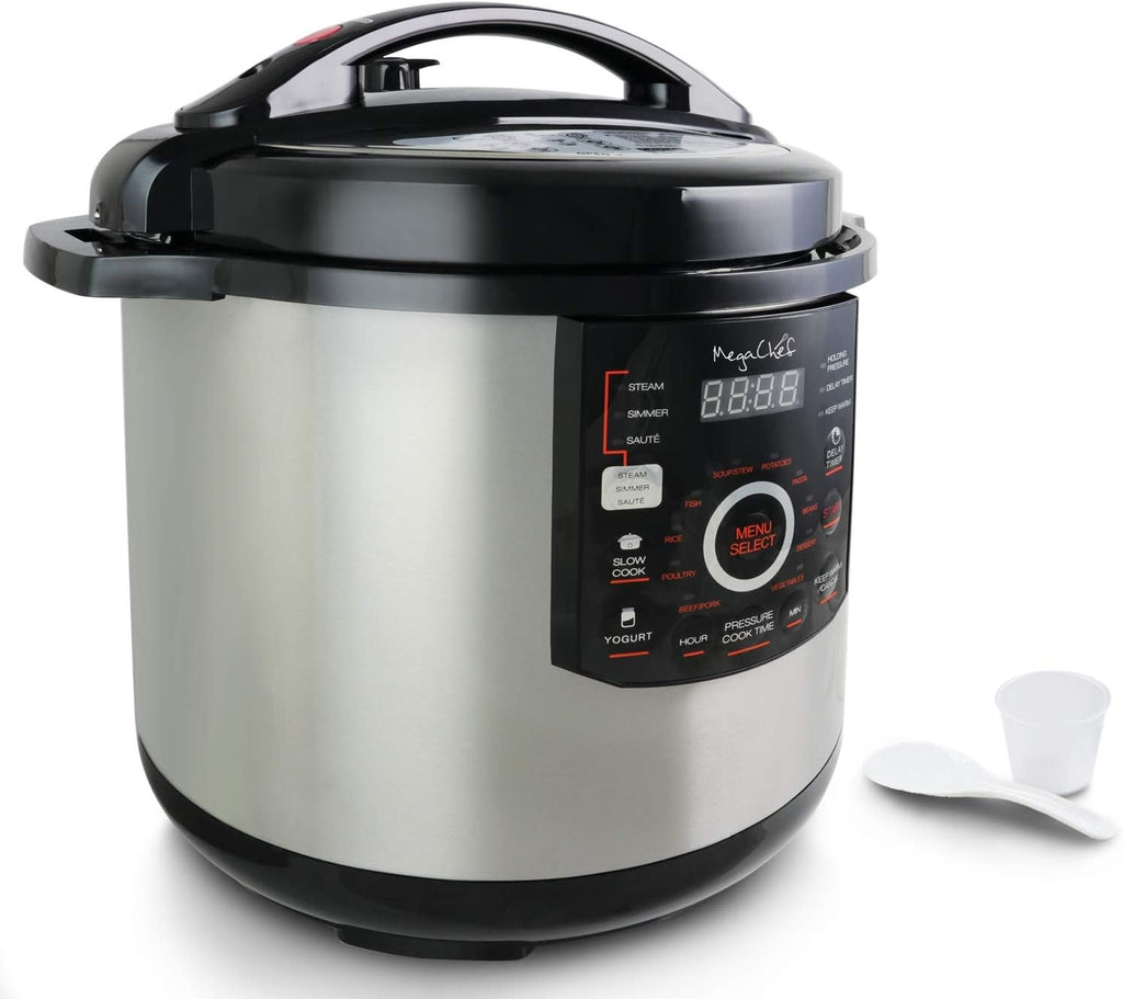 Megachef's 12 Quart XL Digital Pressure Cooker with 15 Presets U196