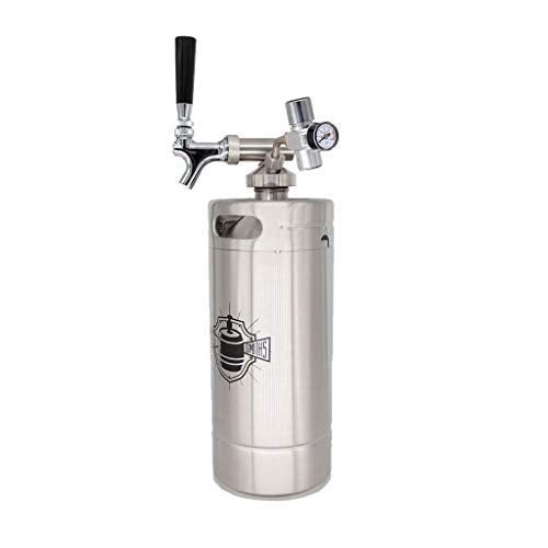 Keg Smiths 128 oz Portable Stainless Steel Draft Keg System J902