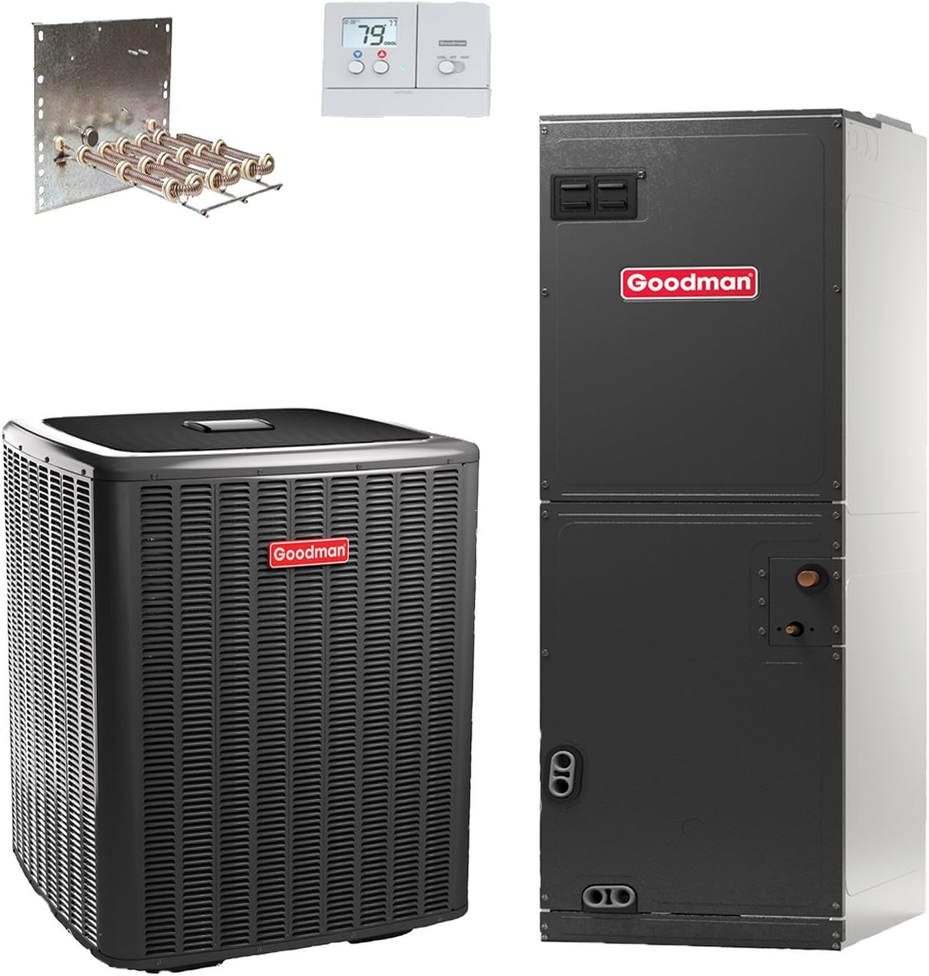 Goodman 3 Ton 16 SEER Heat Pump Split System GSZ160361 & ASPT37C14 R-410a