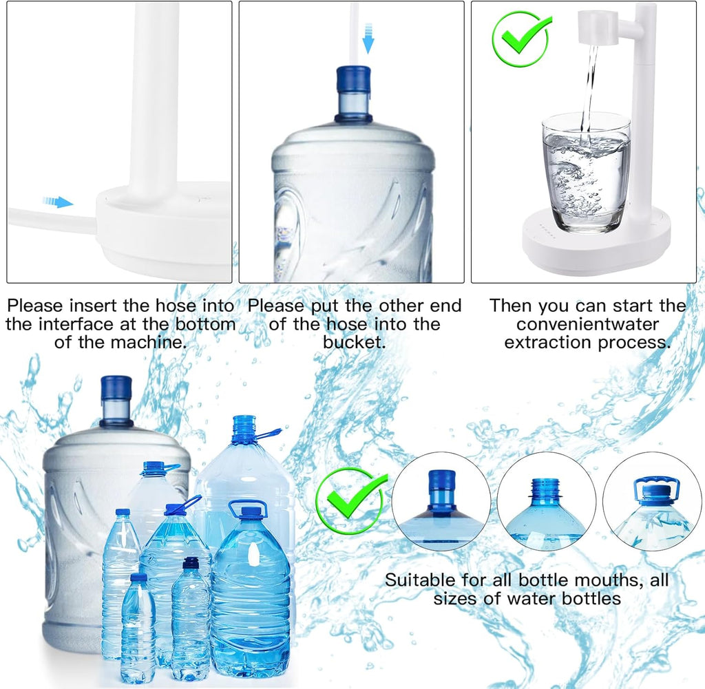 Desktop Water Dispenser for 5 Gallon Bottle, Automatic Pump E759