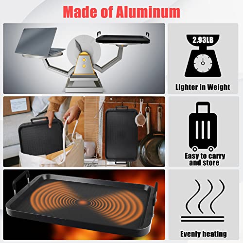 Flat Top Griddle for Stovetop, Non-Stick Camping Cookware G488513