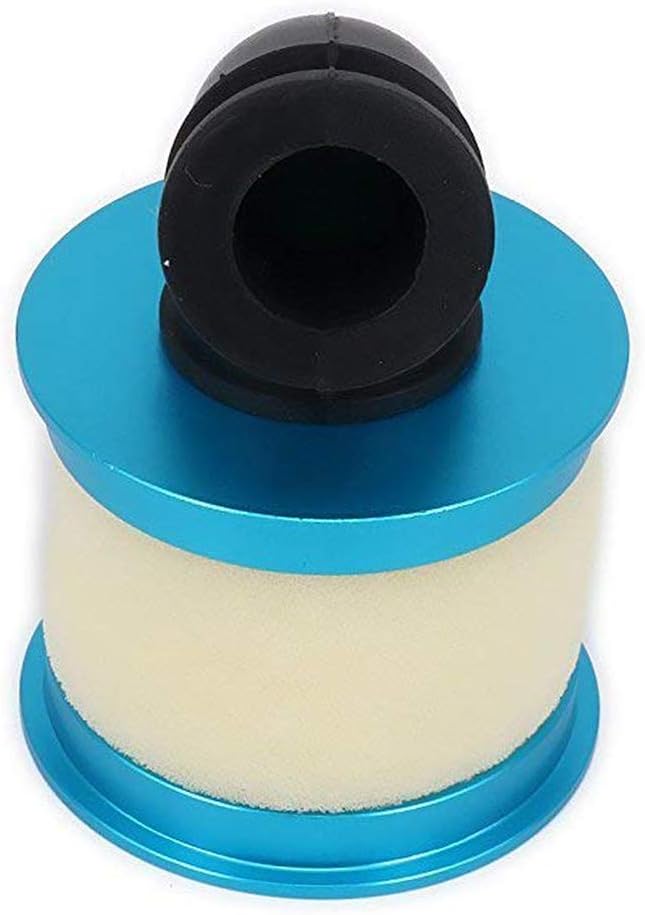 RC Aluminum Capped Air Filter Element Sponge 04104 Upgrade Parts for 1/10 RC Nitro Truck Buggy (Blue) Q81701
