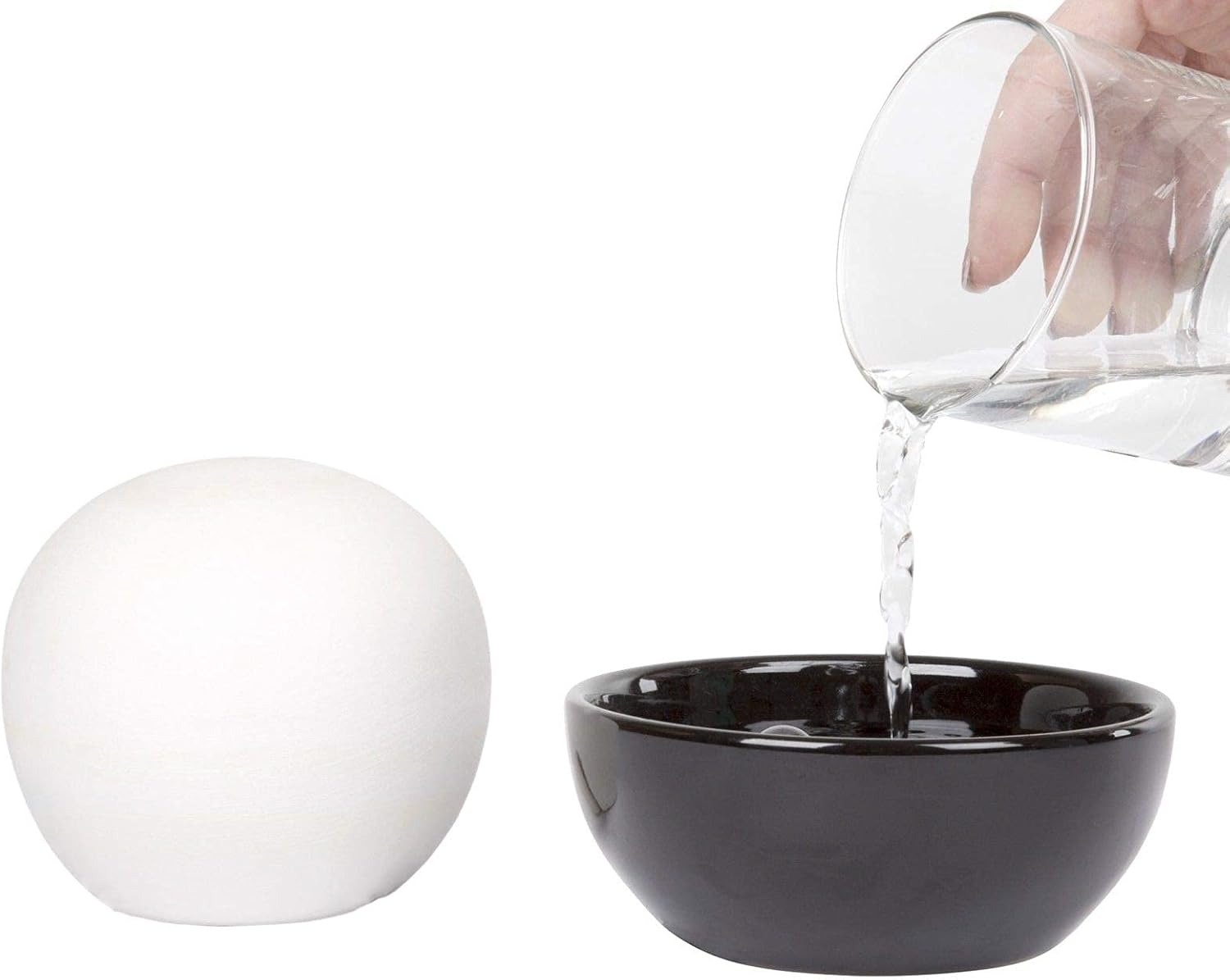Natural Stone Room Humidifier - Cordless Ceramic, Set of 2 A587554