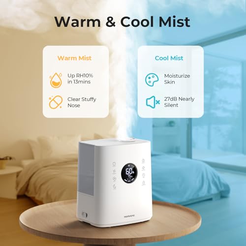 Homvana Warm Mist Humidifier 6.5L for Large Room J46881