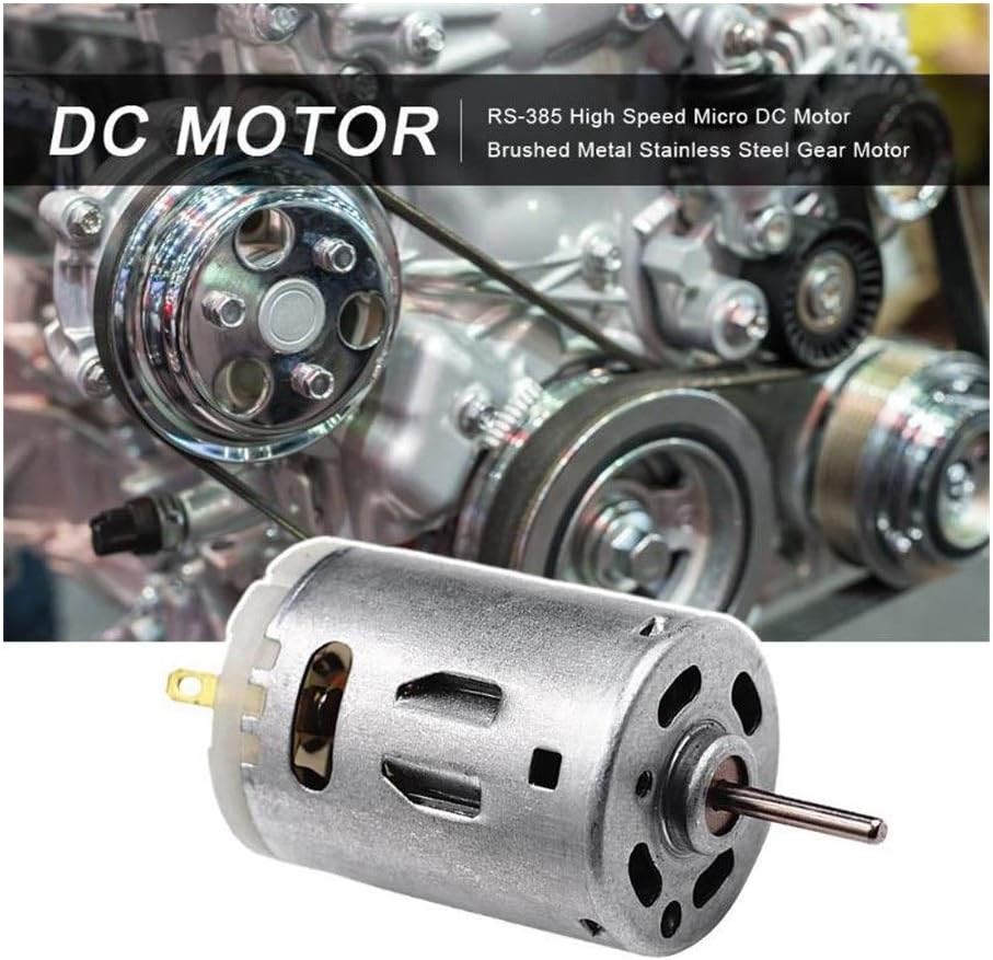 RS-385 12V Brush DC Motor High Speed Metal Gear Motor W393758
