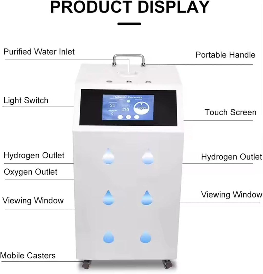 Hydrogen Inhalation Machine with SPE/PEM Tech, 3 Outlet, 99.99% Purity F207073