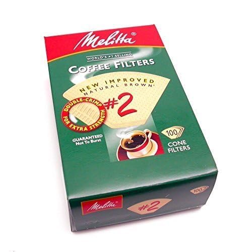 Melitta Cone Coffee Filter Number 2, Natural Brown J5052