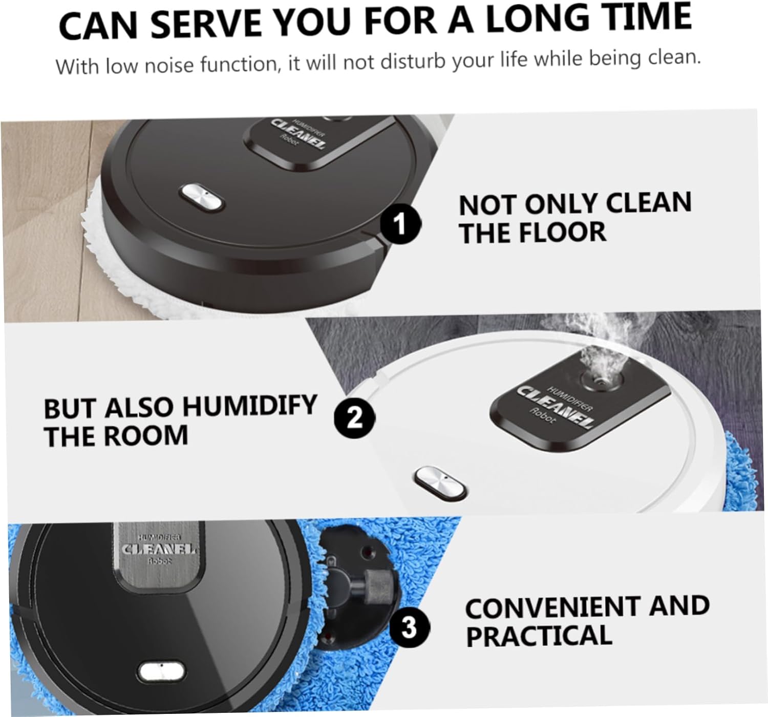 BESTOYARD Intelligent Mopping Robot Vacuum Cleaner for Home Carpet U57760