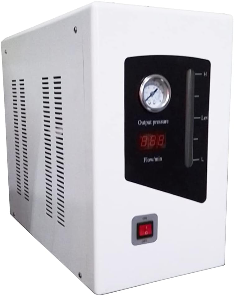 INTBUYING Electrolysis Hydrogen Generator High Purity Hydrogen H2 Generator 0-300ML/min 99.999% Laboratory Hydrogen Gas Source by Electrolysis of Water 110V
