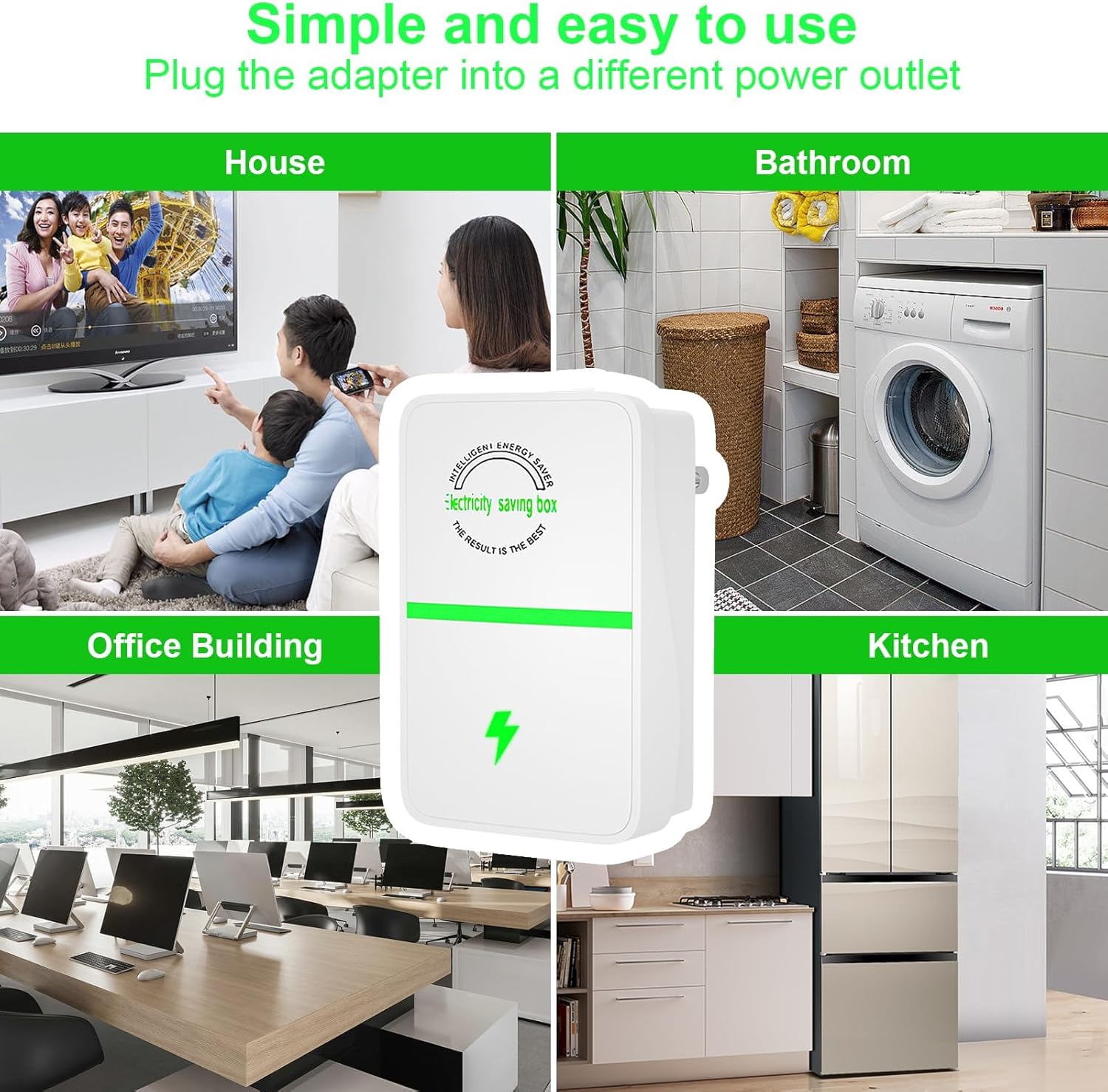 Power Saver Pro Energy Saving Device US Plug 6 Pack B80912