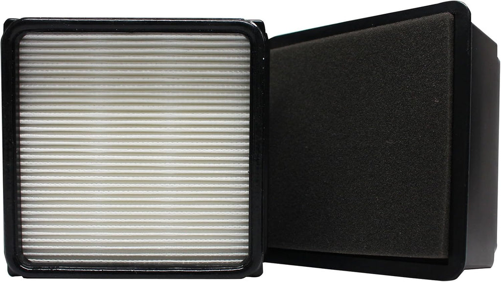 2-Pack Replacement for Dirt Devil Breeze Cyclonic Bagless Upright UD70105 Vacuum HEPA Filter and Foam Filter Insert - Compatible with Dirt Devil 304708001, F59, F66 HEPA Filter and Foam Filter Insert