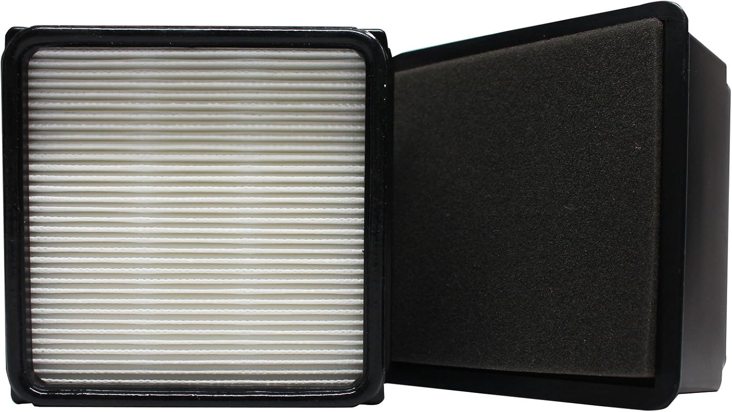 2-Pack Replacement for Dirt Devil Breeze Cyclonic Bagless Upright UD70105 Vacuum HEPA Filter and Foam Filter Insert - Compatible with Dirt Devil 304708001, F59, F66 HEPA Filter and Foam Filter Insert