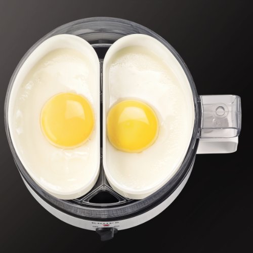 KRUPS Simply Electric Egg Cooker for Hard Boiled, Poached, Scrambled Eggs or Omelets D85998
