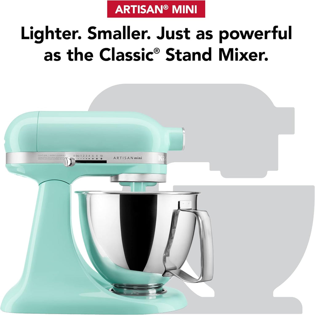 KitchenAid Artisan Mini Plus 3.5-Qt Tilt-Head Stand Mixer with Flex Edge Beater & Glass Bowl R46297