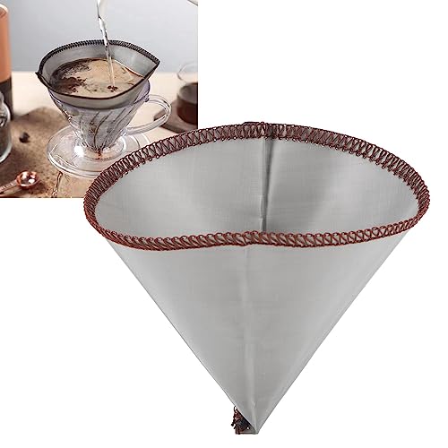 EMUKOEP Reusable Coffee Filter Cone Shape 304 Stainless Steel Z28990