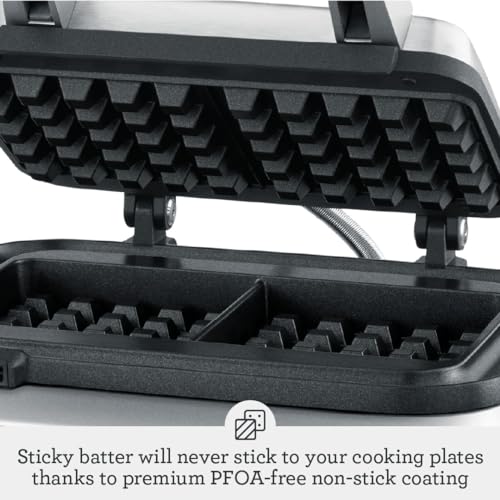 Breville Smart Waffle Pro 2 Slice Stainless Steel Waffle Maker Z317378