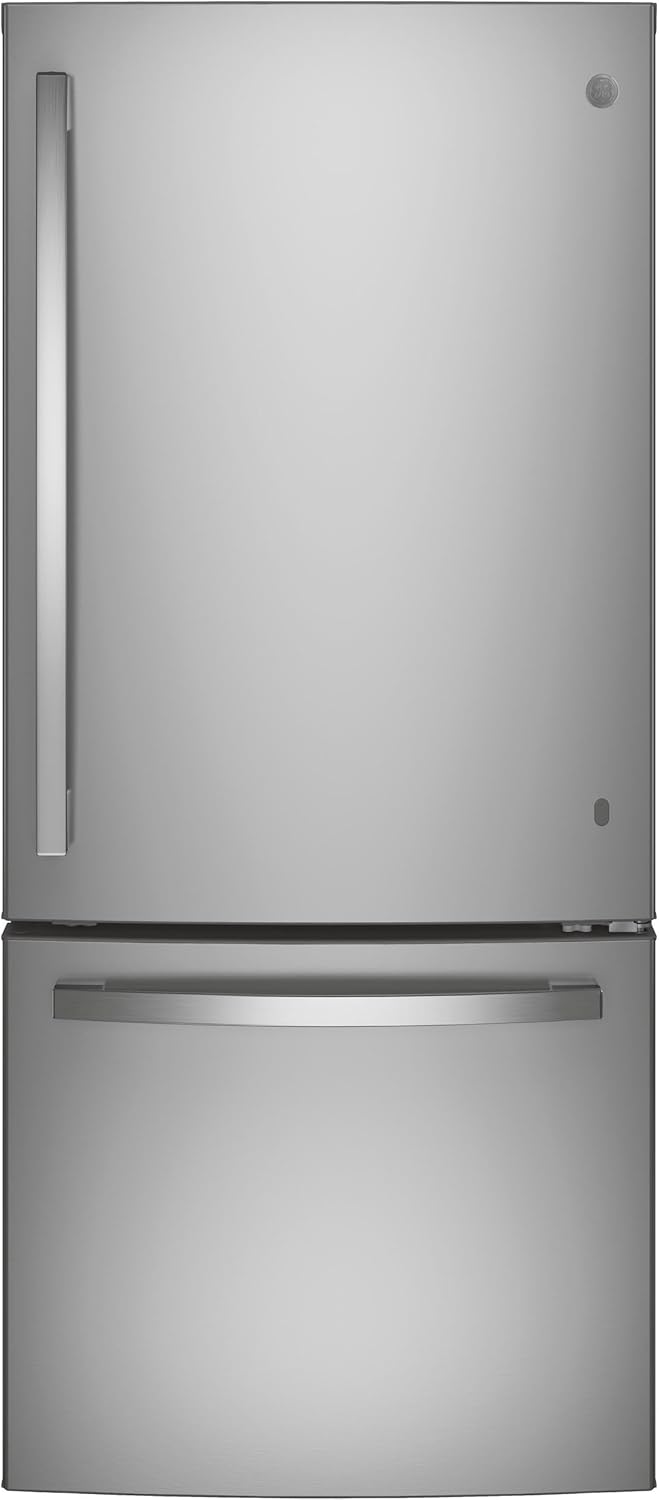 GE® ENERGY STAR® 21.0 Cu. Ft. Bottom-Freezer Refrigerator