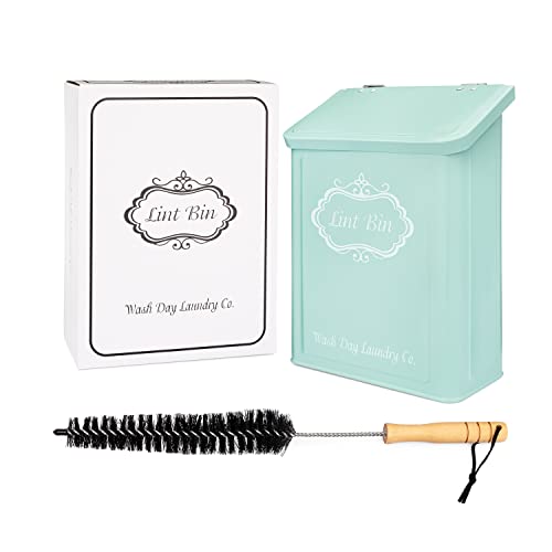 Magnetic Lint Bin for Laundry Room with Lint Brush A3714