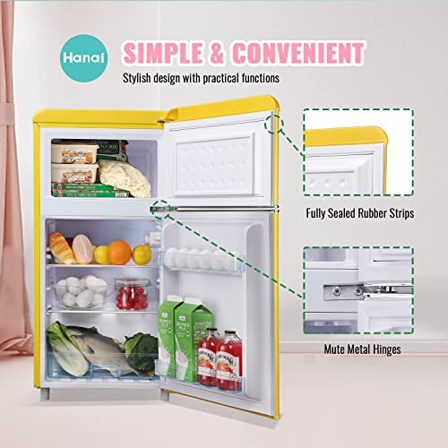 WANAI mini fridge with freezer dual door O19920