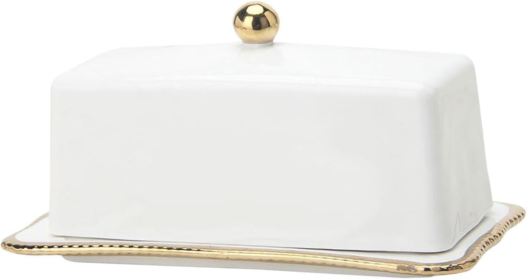 Ceramic Butter Dish with Lid for Cheese, Cake Shop & Home U654759