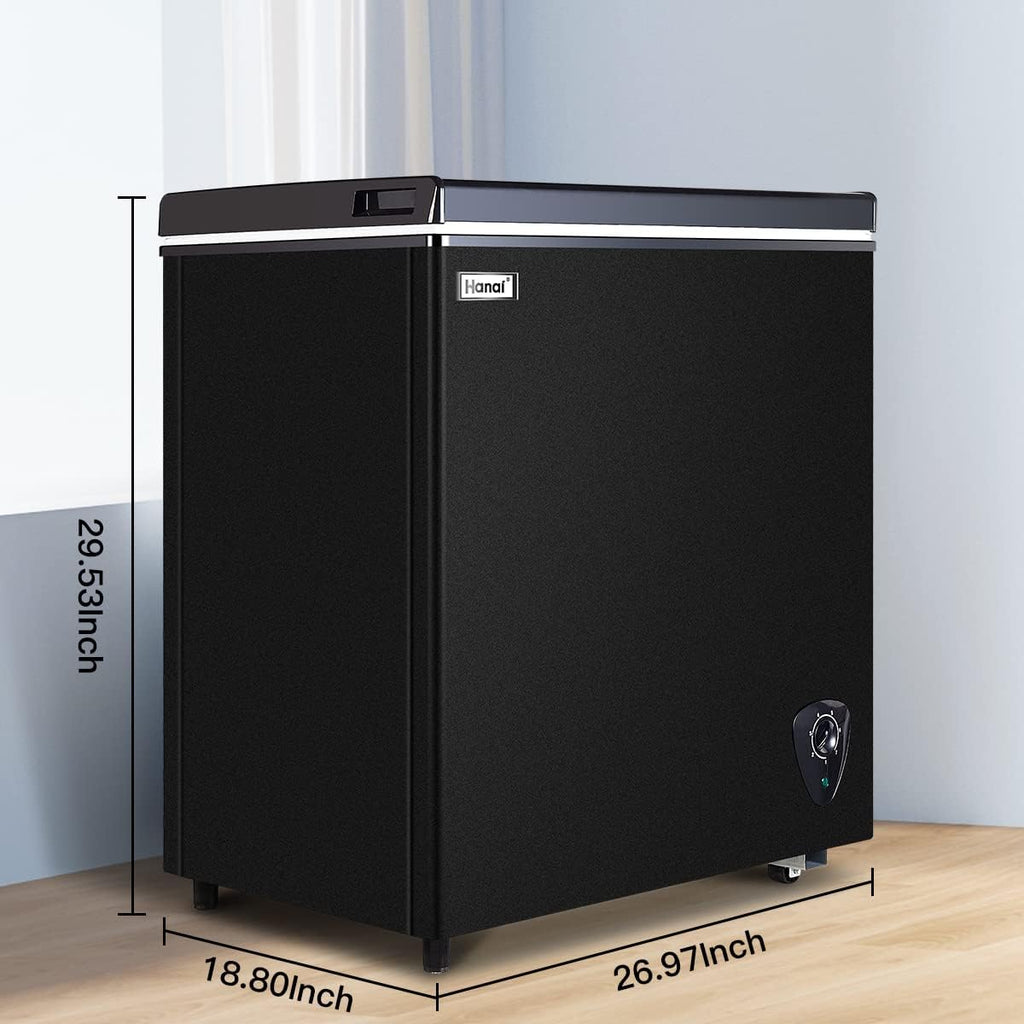 WANAI 5.0 Cu Ft Chest Freezer with Removable Basket T5224
