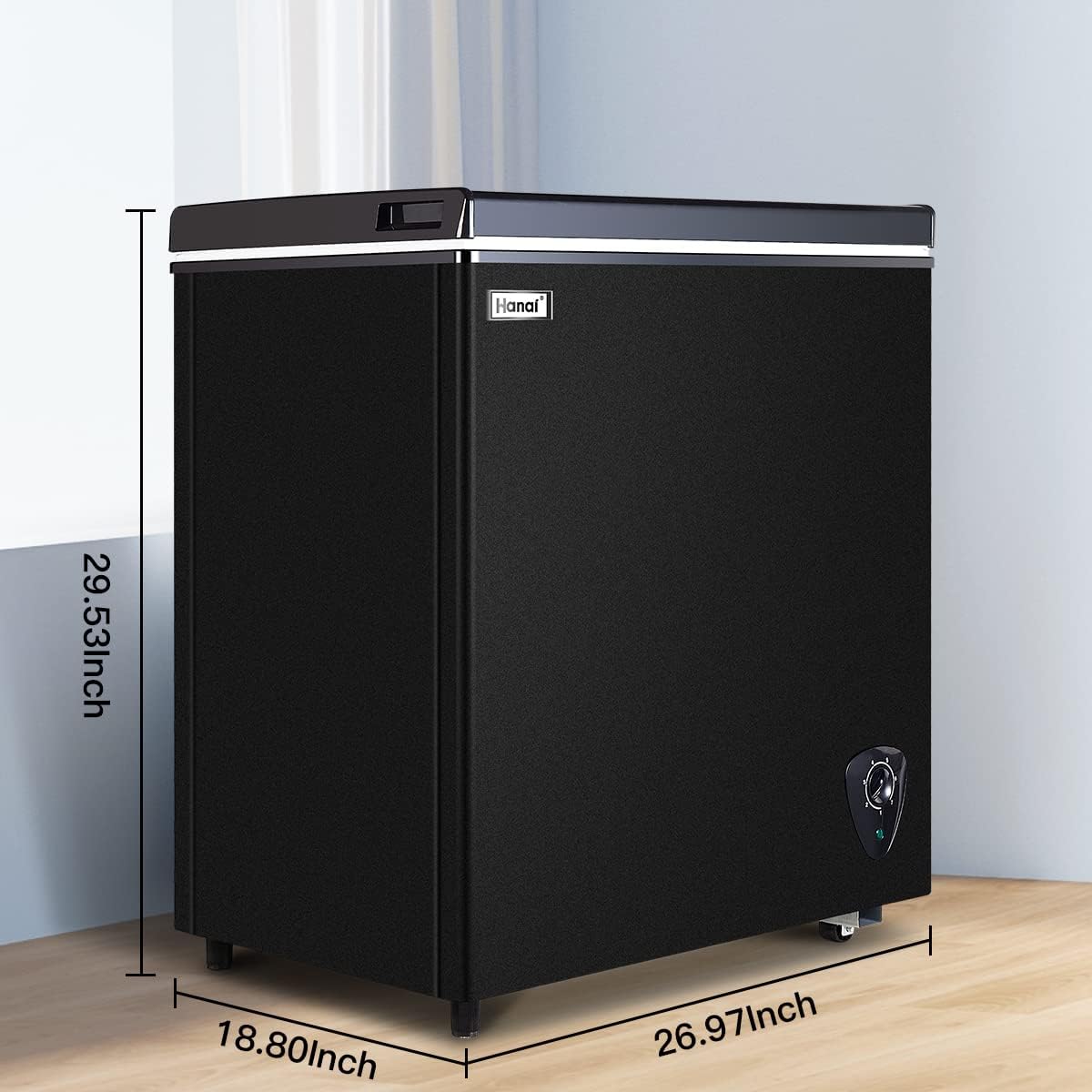 WANAI 5.0 Cu Ft Chest Freezer with Removable Basket T5224